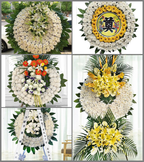 广东肇庆市德庆县官圩镇四村村花圈速递